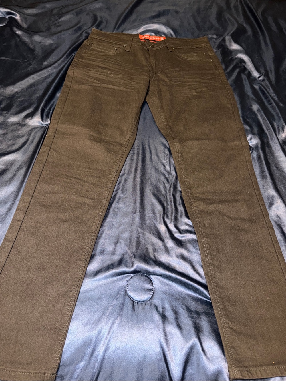 Paper Denim & Cloth Slim Straight All Black Jeans